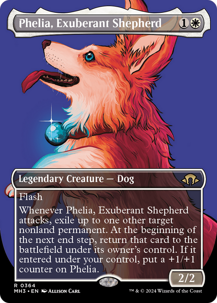 Phelia, Exuberant Shepherd (Borderless) [Modern Horizons 3] | Dumpster Cat Games