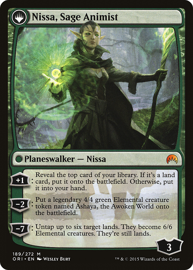 Nissa, Vastwood Seer // Nissa, Sage Animist [Secret Lair: From Cute to Brute] | Dumpster Cat Games