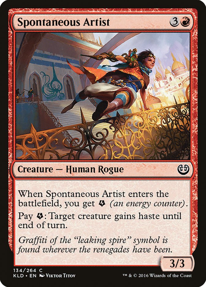 Spontaneous Artist [Kaladesh] | Dumpster Cat Games