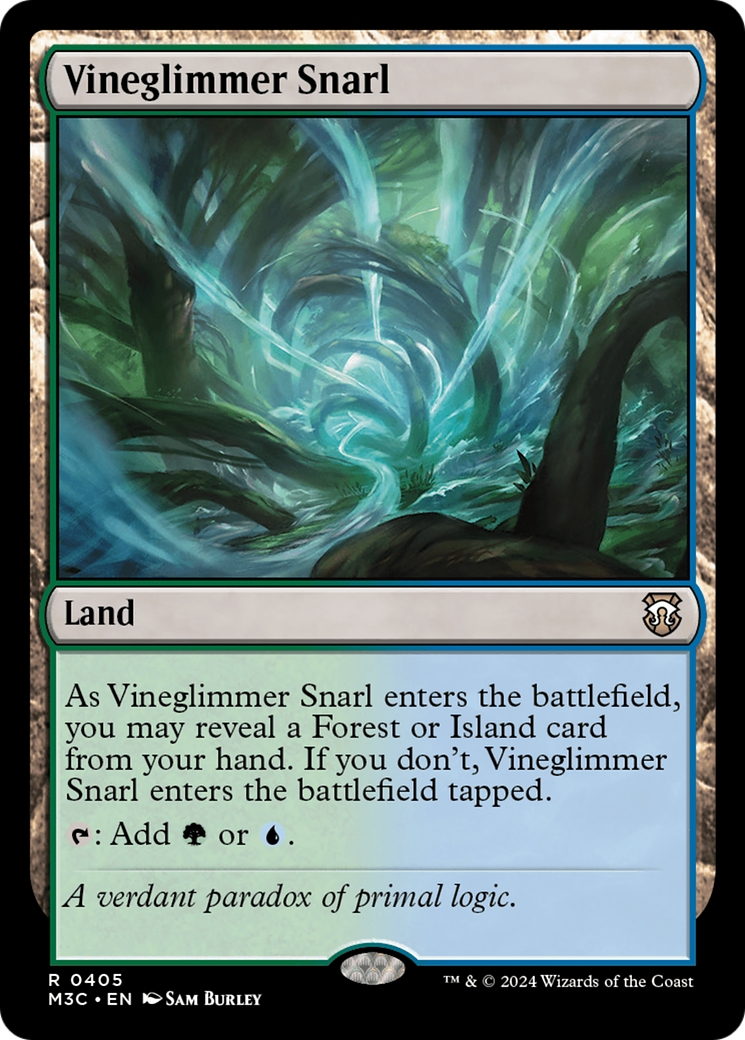 Vineglimmer Snarl (Ripple Foil) [Modern Horizons 3 Commander] | Dumpster Cat Games