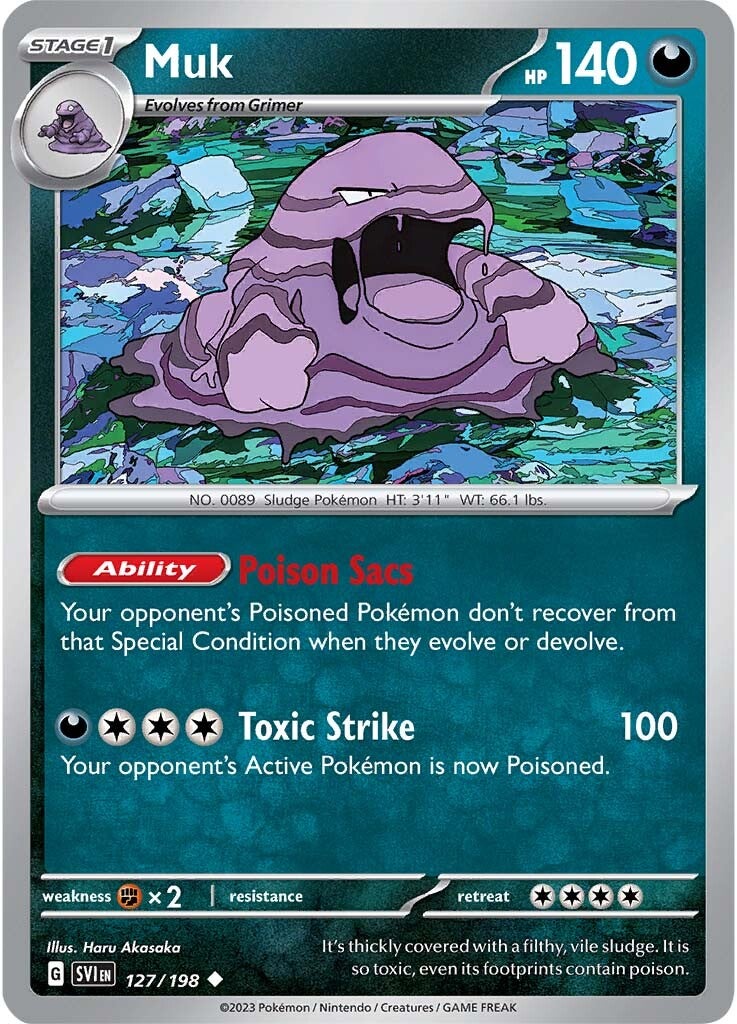 Muk (127/198) [Scarlet & Violet: Base Set] | Dumpster Cat Games