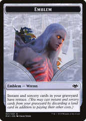 Shapeshifter (001) // Wrenn and Six Emblem (021) Double-Sided Token [Modern Horizons Tokens] | Dumpster Cat Games