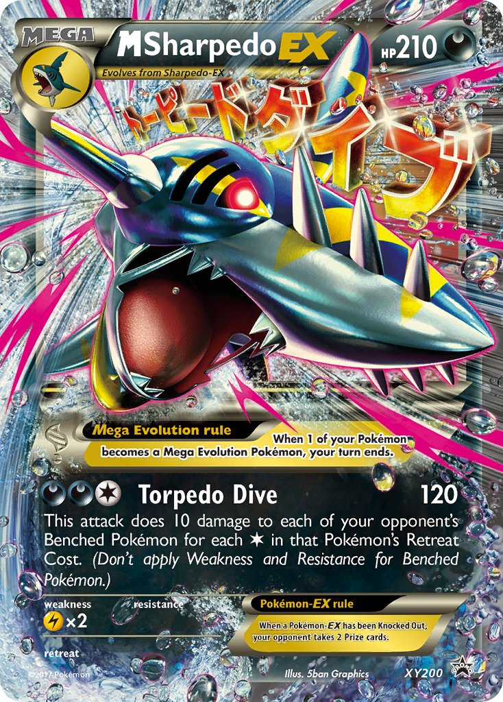 M Sharpedo EX (XY200) [XY: Black Star Promos] | Dumpster Cat Games