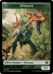 Gnome // Dinosaur (0010) Double-Sided Token [The Lost Caverns of Ixalan Tokens] | Dumpster Cat Games