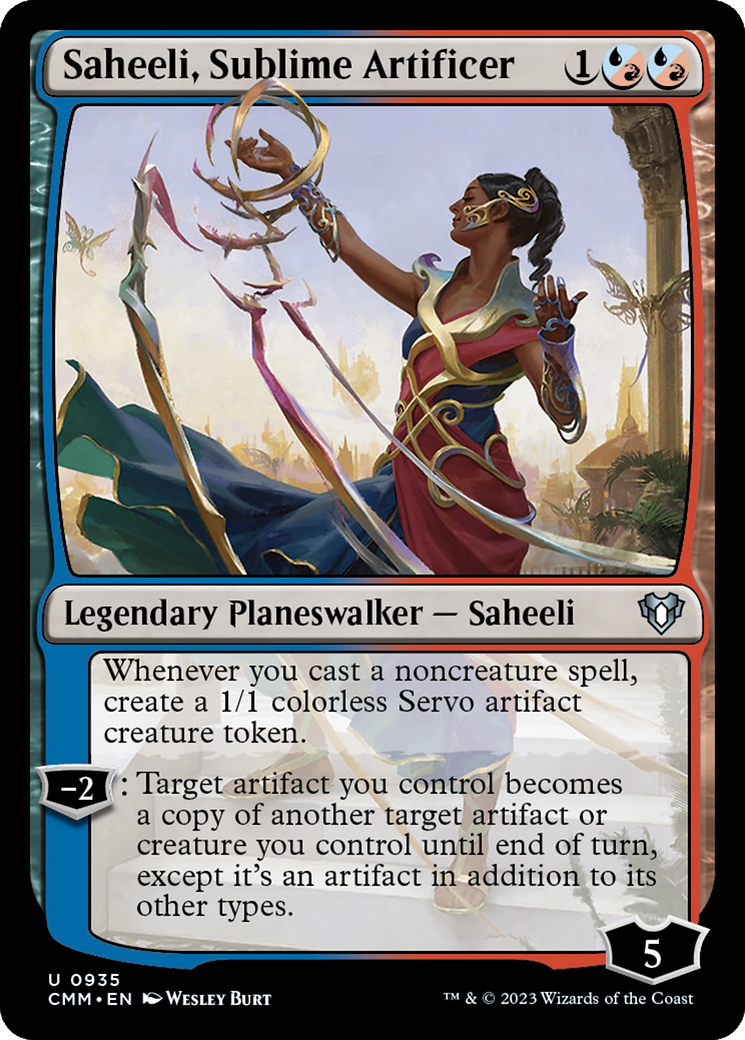 Saheeli, Sublime Artificer [Commander Masters] | Dumpster Cat Games