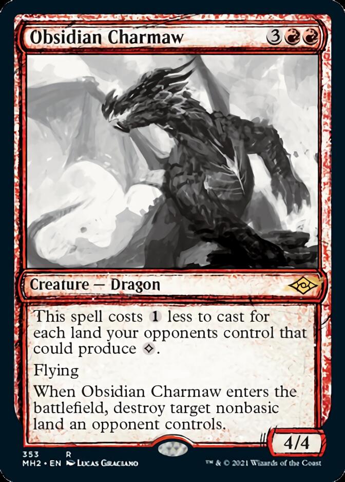 Obsidian Charmaw (Sketch) [Modern Horizons 2] | Dumpster Cat Games