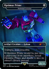 Darksteel Colossus - Optimus Prime (Borderless) [Secret Lair Drop Series] | Dumpster Cat Games