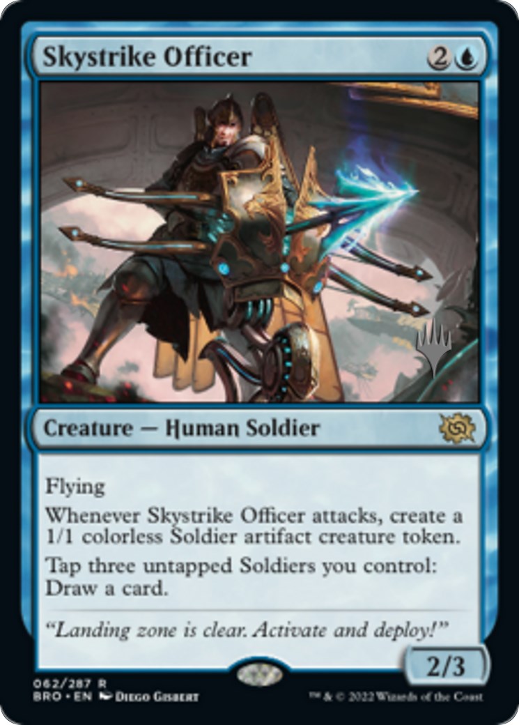 Skystrike Officer (Promo Pack) [The Brothers' War Promos] | Dumpster Cat Games