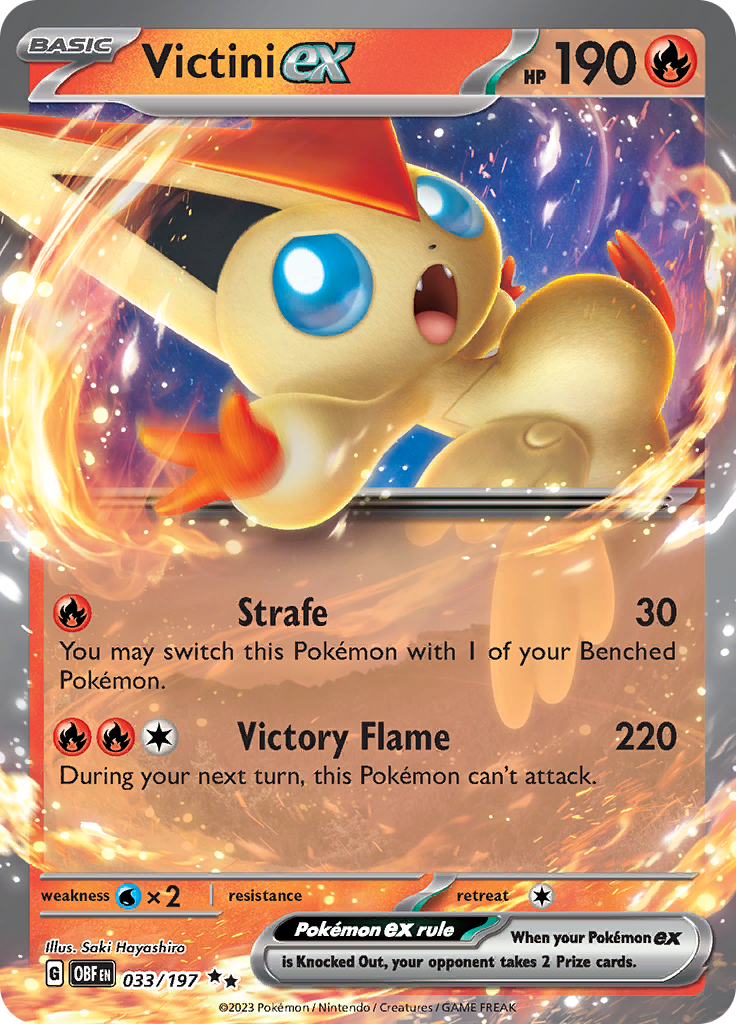 Victini ex (033/197) [Scarlet & Violet: Obsidian Flames] | Dumpster Cat Games