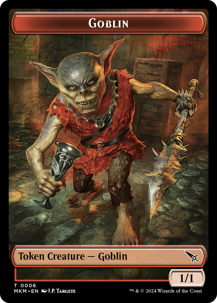 Goblin Token [Murders at Karlov Manor Tokens] | Dumpster Cat Games