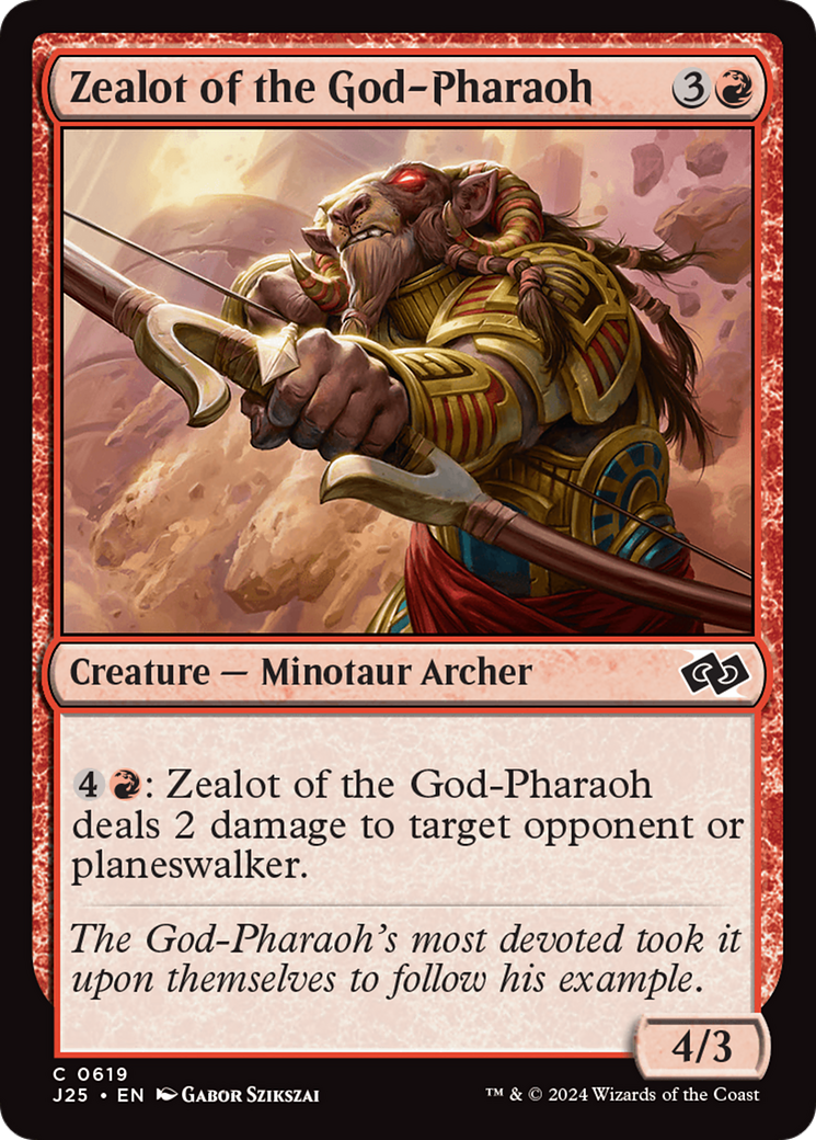 Zealot of the God-Pharaoh [Foundations Jumpstart] | Dumpster Cat Games