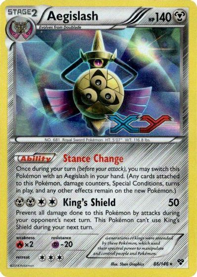 Aegislash (86/146) (Prerelease Promo) [XY: Black Star Promos] | Dumpster Cat Games