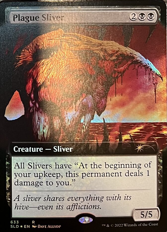 Plague Sliver (Extended Art) [Secret Lair Drop Promos] | Dumpster Cat Games