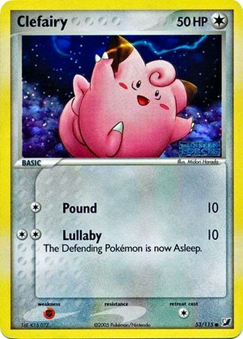 Clefairy (53/115) (Stamped) [EX: Unseen Forces] | Dumpster Cat Games