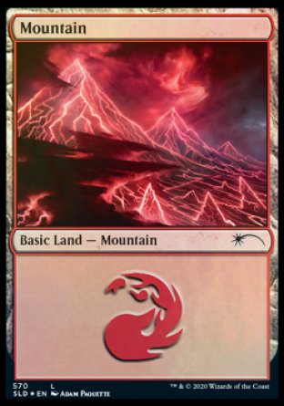 Mountain (Lightning) (570) [Secret Lair Drop Promos] | Dumpster Cat Games