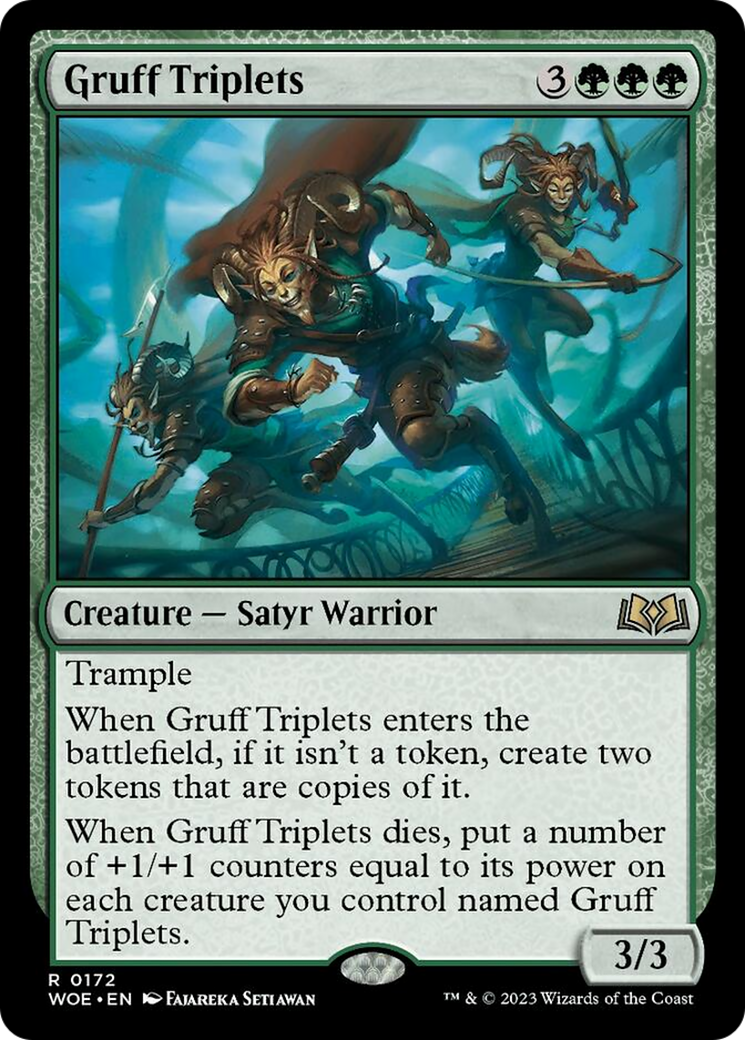 Gruff Triplets [Wilds of Eldraine] | Dumpster Cat Games