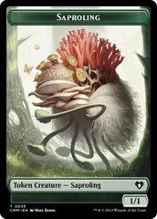 Saproling // Satyr Double-Sided Token [Commander Masters Tokens] | Dumpster Cat Games