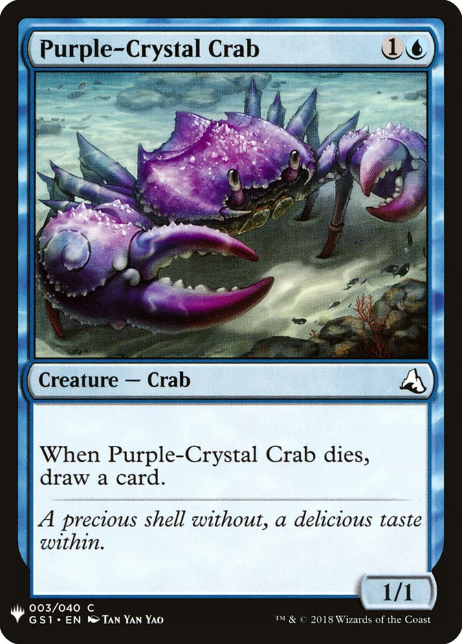 Purple-Crystal Crab [Mystery Booster] | Dumpster Cat Games