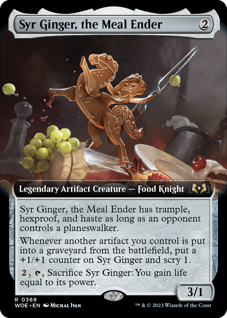 Syr Ginger, the Meal Ender (Extended Art) [Wilds of Eldraine] | Dumpster Cat Games