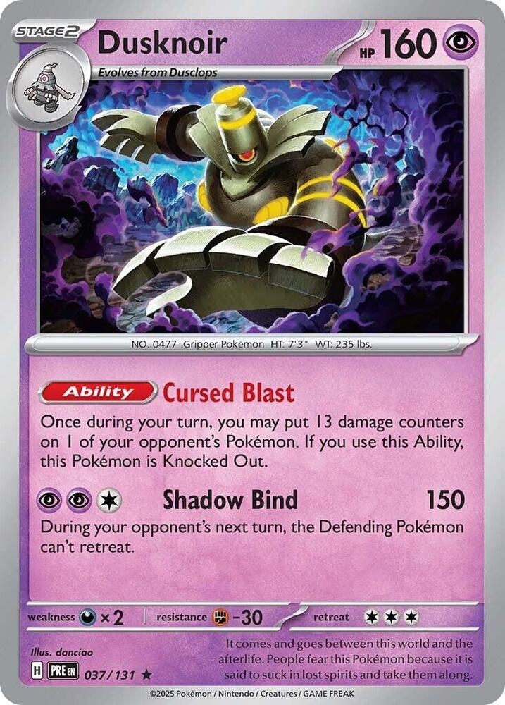 Dusknoir (037/131) [Scarlet & Violet: Prismatic Evolutions] | Dumpster Cat Games