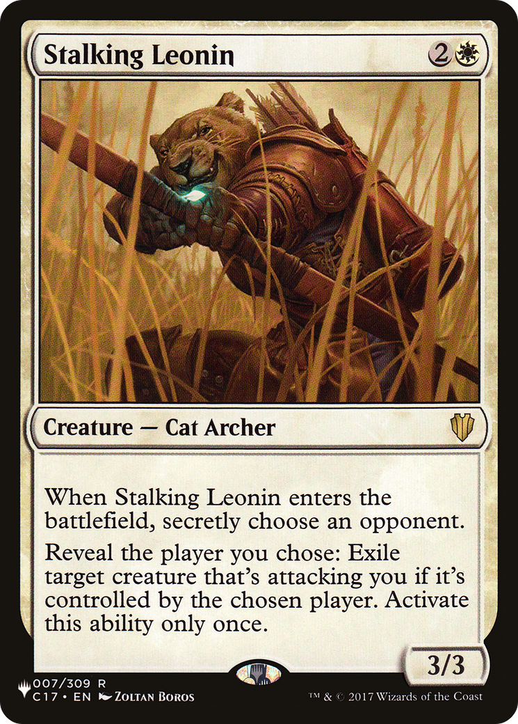 Stalking Leonin [The List] | Dumpster Cat Games