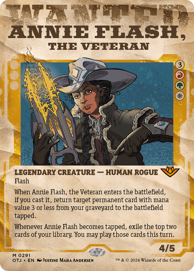 Annie Flash, the Veteran (Showcase) [Outlaws of Thunder Junction] | Dumpster Cat Games