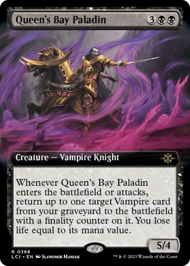 Queen's Bay Paladin (Extended Art) [The Lost Caverns of Ixalan] | Dumpster Cat Games