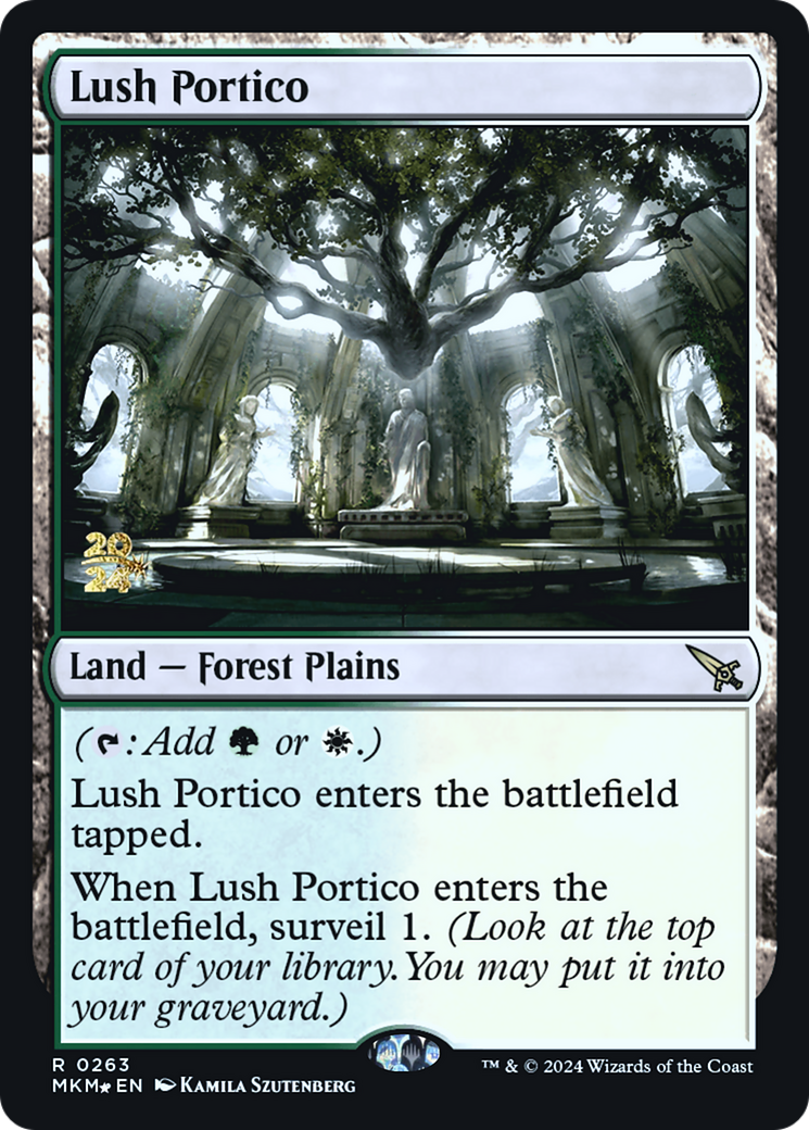 Lush Portico [Murders at Karlov Manor Prerelease Promos] | Dumpster Cat Games