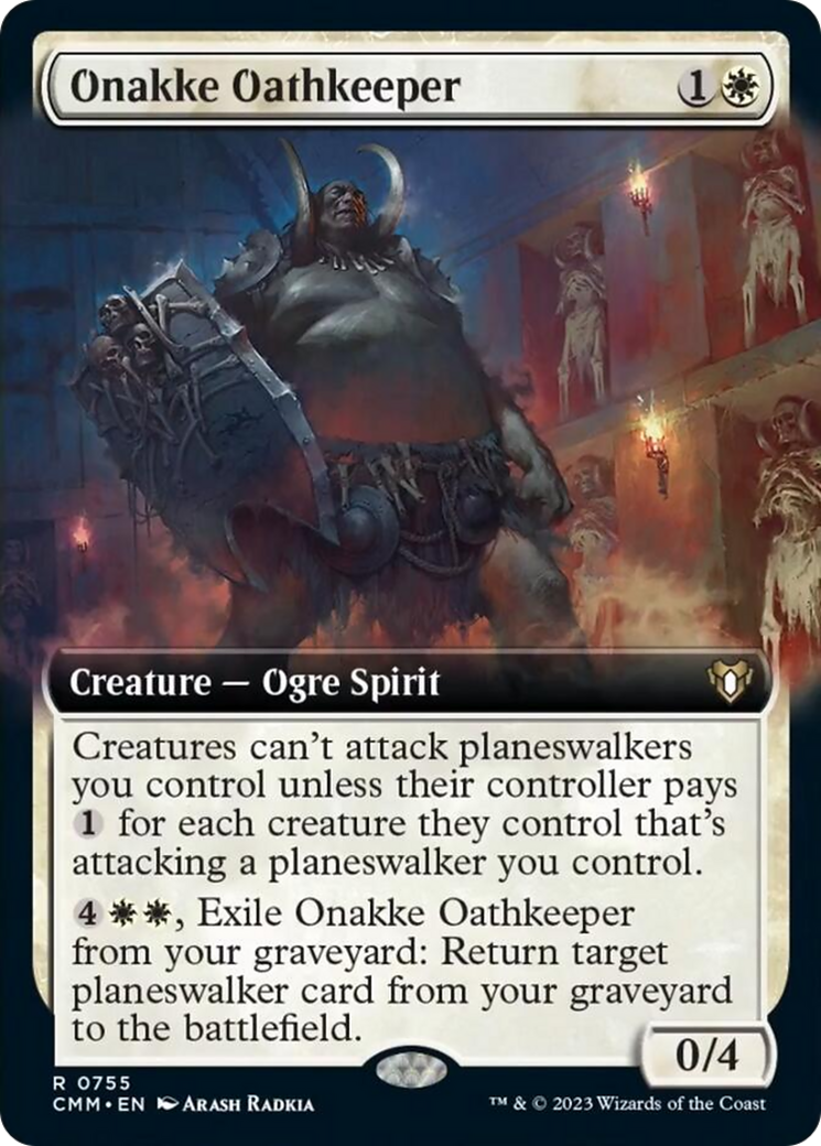 Onakke Oathkeeper (Extended Art) [Commander Masters] | Dumpster Cat Games