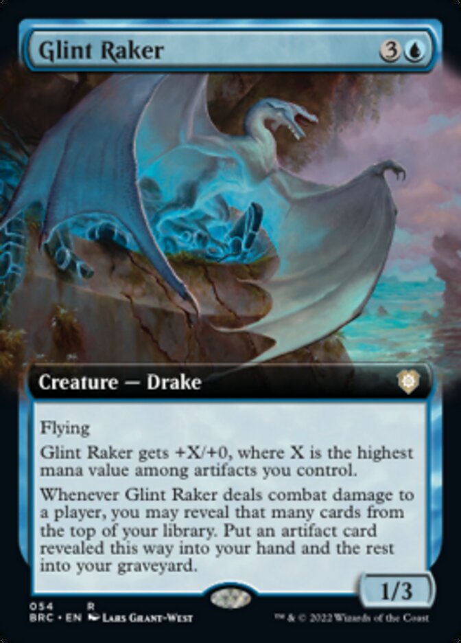 Glint Raker (Extended Art) [The Brothers' War Commander] | Dumpster Cat Games