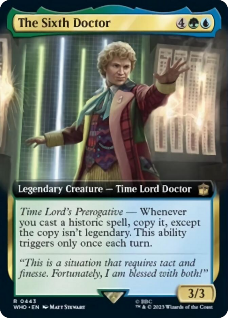 The Sixth Doctor (Extended Art) [Doctor Who] | Dumpster Cat Games