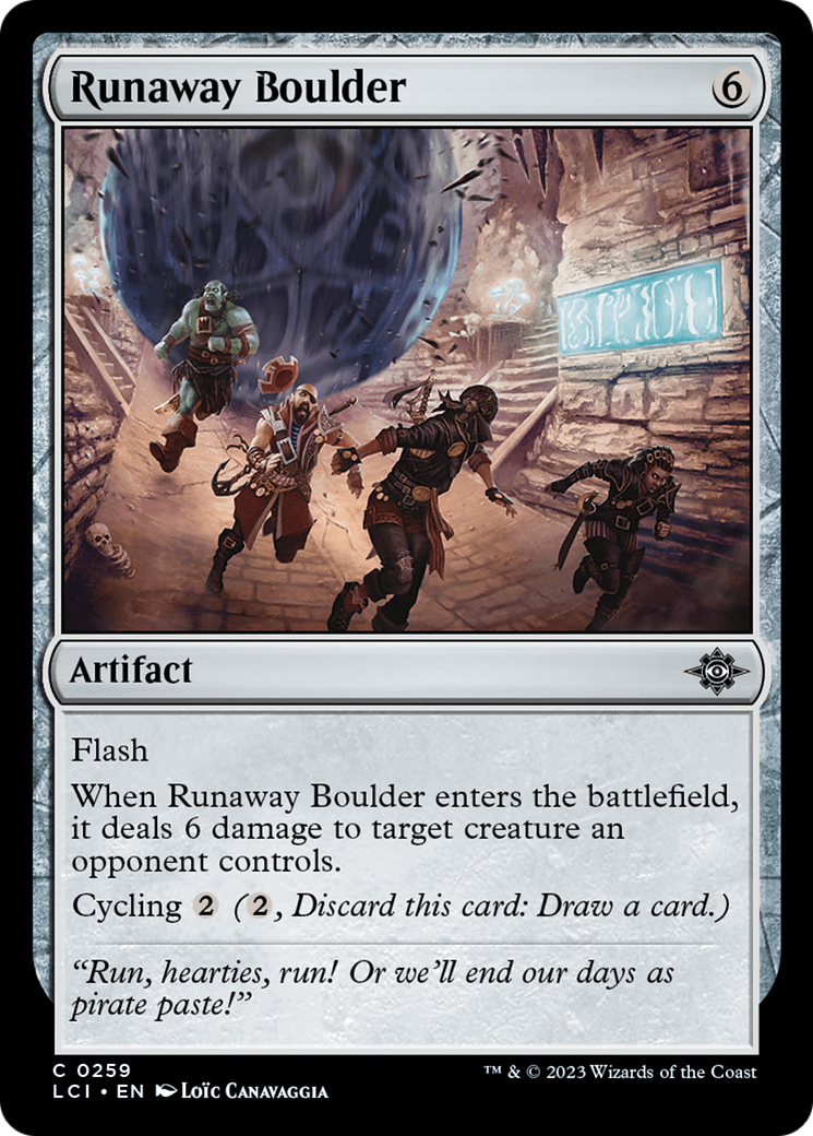 Runaway Boulder [The Lost Caverns of Ixalan] | Dumpster Cat Games