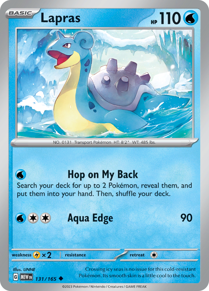 Lapras (131/165) [Scarlet & Violet: 151] | Dumpster Cat Games