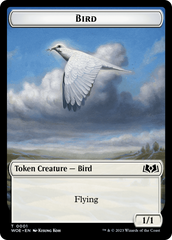 Bird // Food (0011) Double-Sided Token [Wilds of Eldraine Tokens] | Dumpster Cat Games