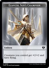 Elspeth, Sun's Champion Emblem // Copy (55) Double-Sided Token [Commander Masters Tokens] | Dumpster Cat Games