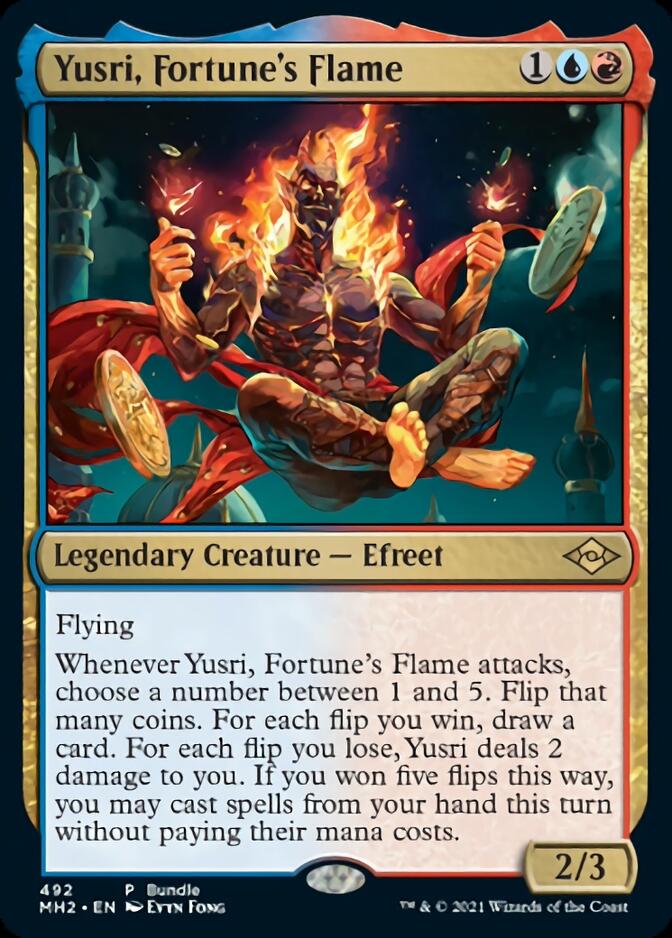 Yusri, Fortune's Flame (Bundle) [Modern Horizons 2] | Dumpster Cat Games