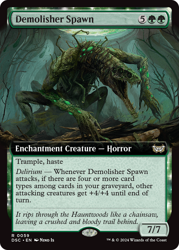 Demolisher Spawn (Extended Art) [Duskmourn: House of Horror Commander] | Dumpster Cat Games