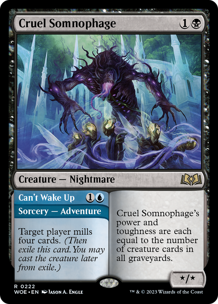 Cruel Somnophage // Can't Wake Up [Wilds of Eldraine] | Dumpster Cat Games