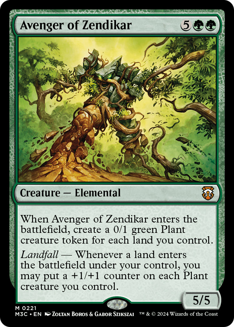 Avenger of Zendikar (Ripple Foil) [Modern Horizons 3 Commander] | Dumpster Cat Games