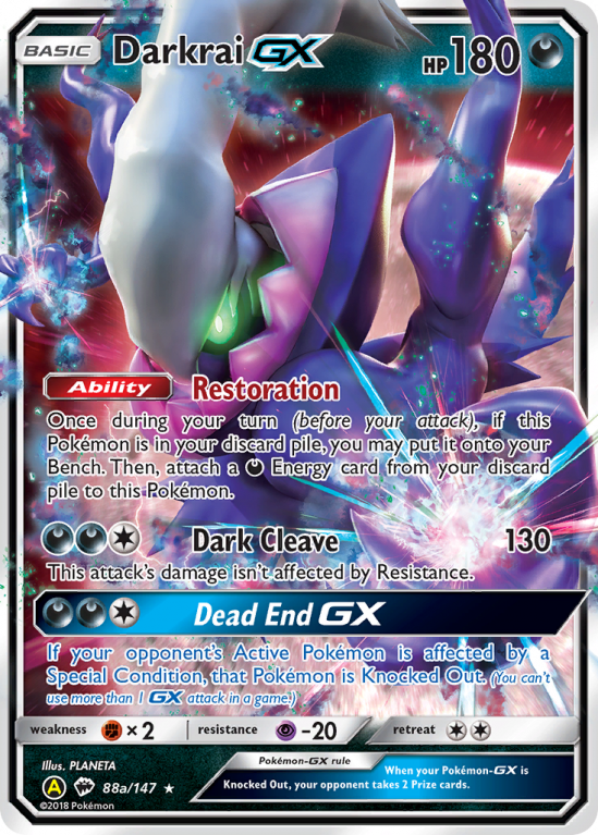 Darkrai GX (88a/147) [Alternate Art Promos] | Dumpster Cat Games