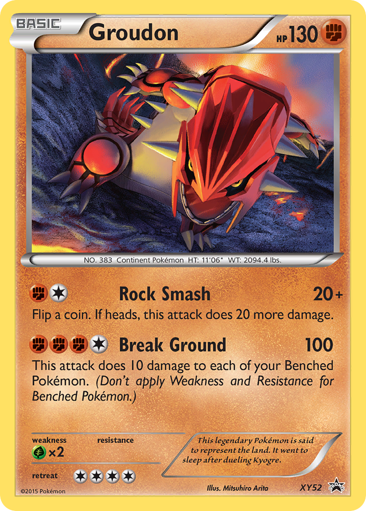 Groudon (XY52) [XY: Black Star Promos] | Dumpster Cat Games