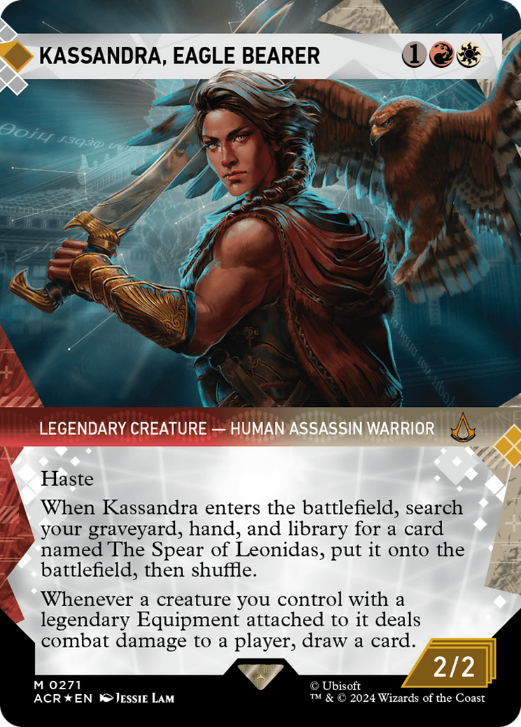 Kassandra, Eagle Bearer (Showcase) (Textured Foil) [Assassin's Creed] | Dumpster Cat Games