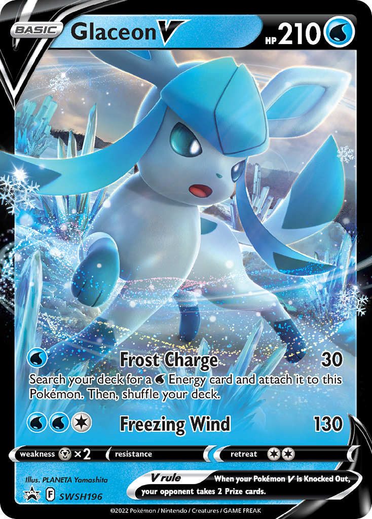 Glaceon V (SWSH196) [Sword & Shield: Black Star Promos] | Dumpster Cat Games