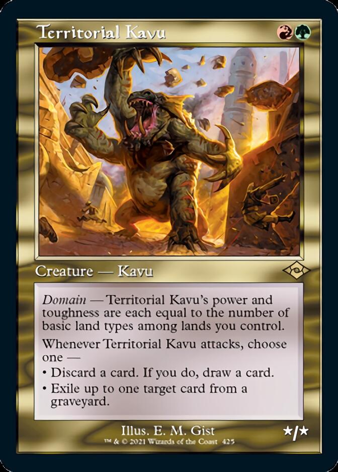 Territorial Kavu (Retro) [Modern Horizons 2] | Dumpster Cat Games