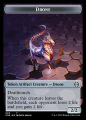 Drone Token [Phyrexia: All Will Be One Tokens] | Dumpster Cat Games