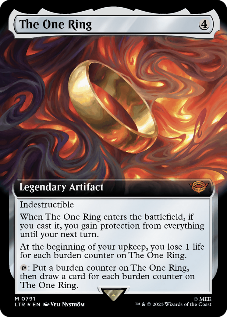 The One Ring (Extended Art) (Surge Foil) [The Lord of the Rings: Tales of Middle-Earth] | Dumpster Cat Games