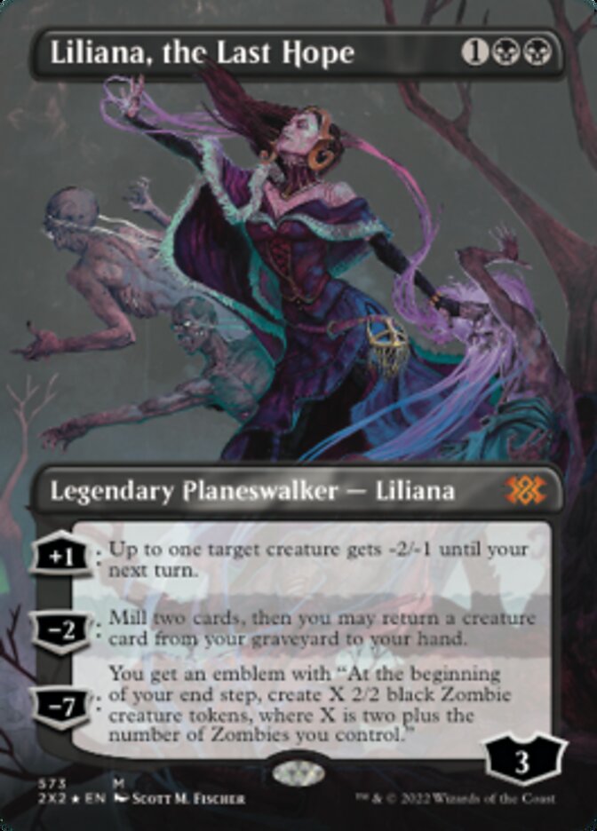 Liliana, the Last Hope (Textured Foil) [Double Masters 2022] | Dumpster Cat Games