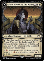 Ayara, Widow of the Realm // Ayara, Furnace Queen (Showcase Planar Booster Fun) [March of the Machine] | Dumpster Cat Games