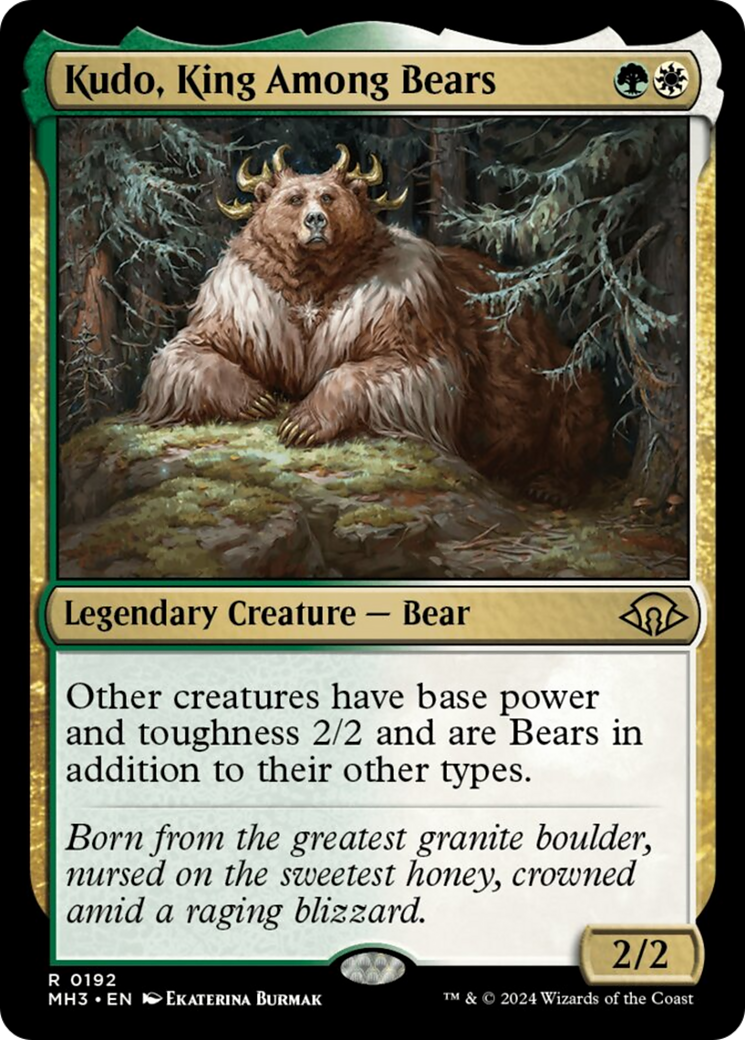 Kudo, King Among Bears [Modern Horizons 3] | Dumpster Cat Games