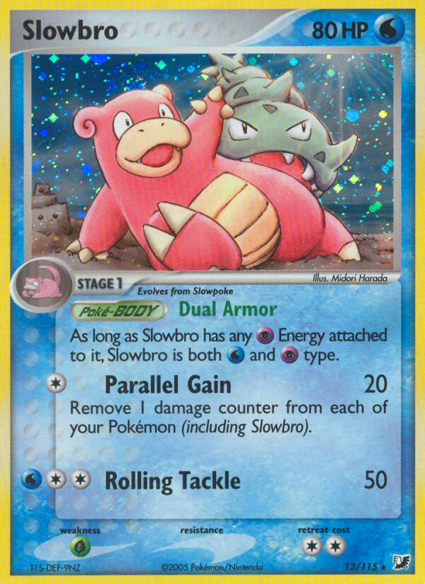 Slowbro (13/115) [EX: Unseen Forces] | Dumpster Cat Games